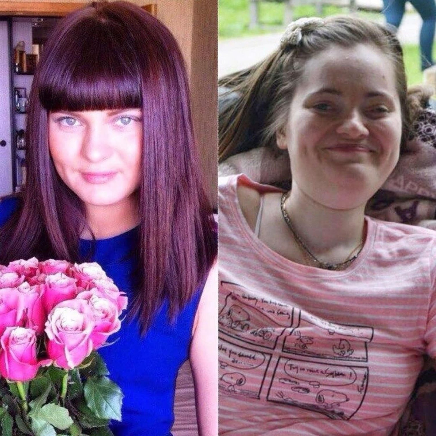 Анастасия до июня 2013 года и после. Фото: Личная страница в соцсетях
