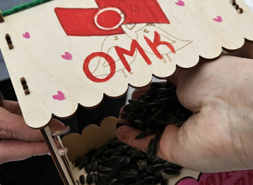 В Челябинске корпоративные волонтеры вместе с детьми-сиротами установили кормушки для птиц